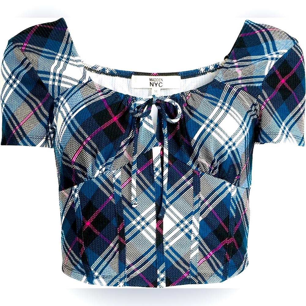 Women's Corset Top from Madden NYC NWT Women Size XL (15-17)
Color Blue
